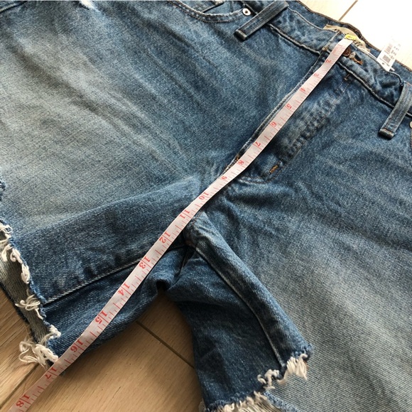 NWT Madewell Relaxed Mid-Length Denim Shorts Size 32 - Picture 5 of 10